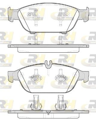Brake Pad Set, disc brake MB E550 CGI 11- esim. Brake Pad Set, disc brake MB E550 CGI 11- esim.