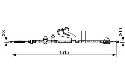 Cable Pull, parking brake -