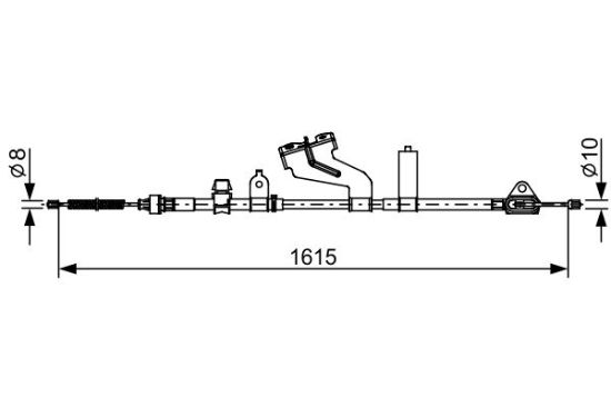 Cable Pull, parking brake -