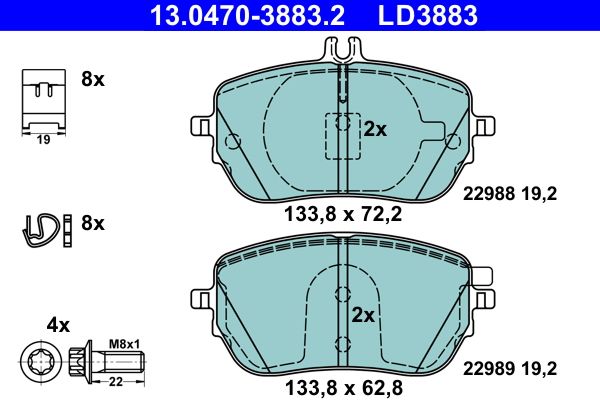 Brake Pad Set, disc brake -