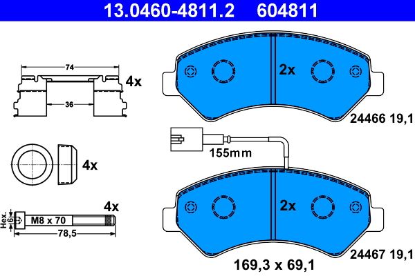 Brake Pad Set, disc brake -