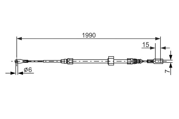 Cable Pull, parking brake -