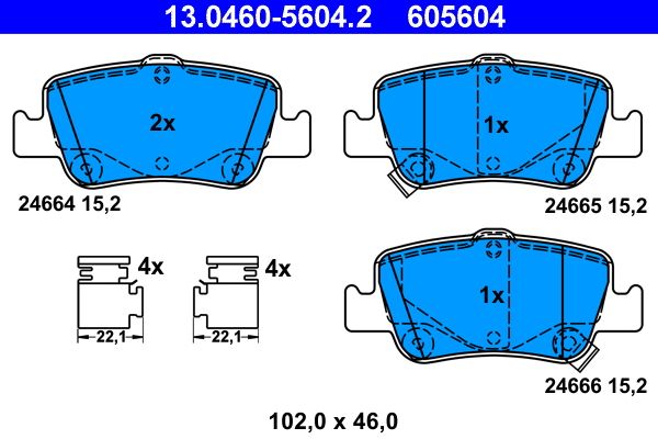 Brake Pad Set, disc brake -
