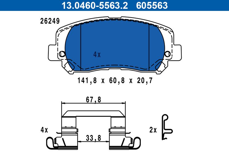 Brake Pad Set, disc brake -