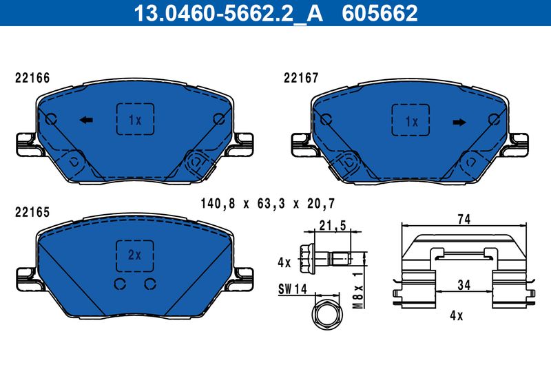 Brake Pad Set, disc brake -