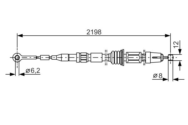 Cable Pull, parking brake -