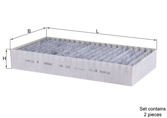 Filter, cabin air MERCEDES-BENZ - 164 830 02 18