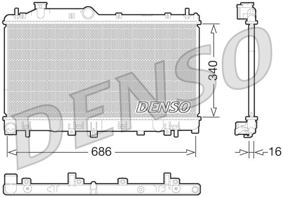 Radiator, engine cooling - Radiator, engine cooling -