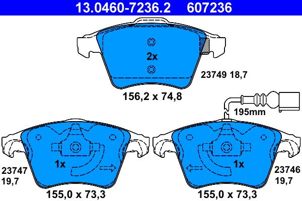 Brake Pad Set, disc brake -