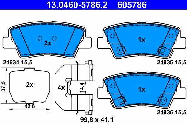 Brake Pad Set, disc brake -