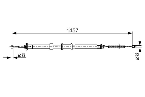 Cable Pull, parking brake -