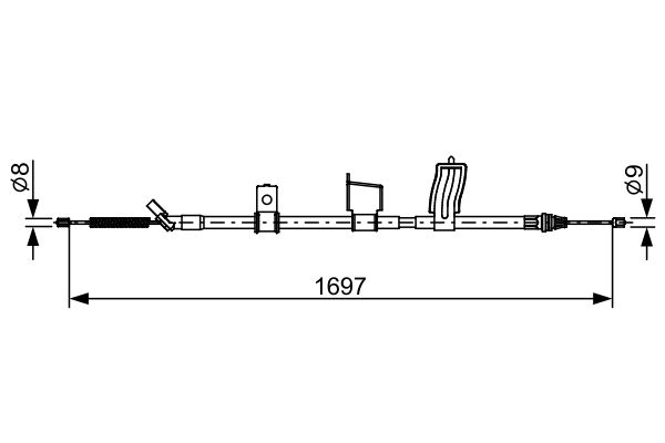 Cable Pull, parking brake -