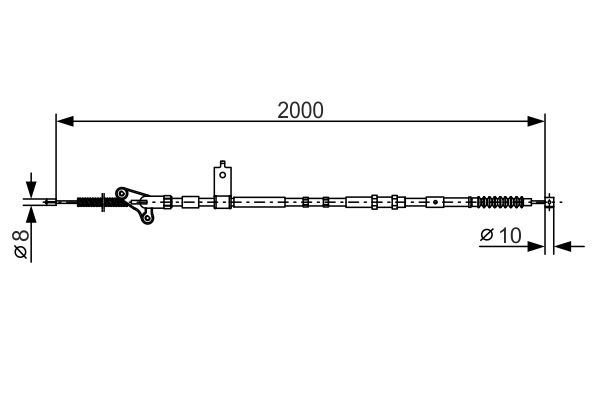 Cable Pull, parking brake -