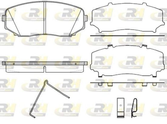 Brake Pad Set, disc brake MAZDA - EHY2-33-28Z