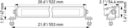 Lightbar LED Slim Lightbar 20" 6000lm 522mm