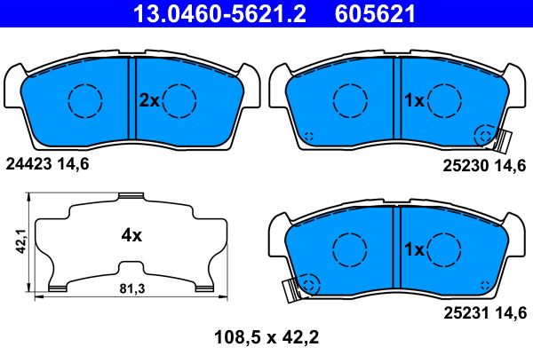 Brake Pad Set, disc brake -