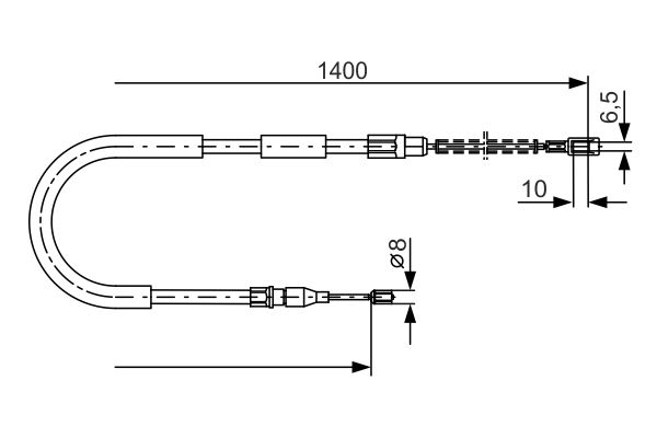 Cable Pull, parking brake -