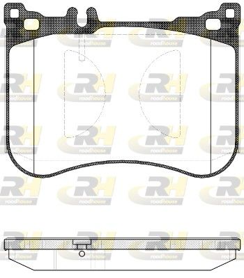 Brake Pad Set, disc brake MERCEDES-BENZ - 008 420 02 20