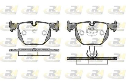 Brake Pad Set, disc brake LAND ROVER - SFP000120