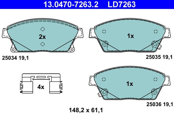 Brake Pad Set, disc brake -