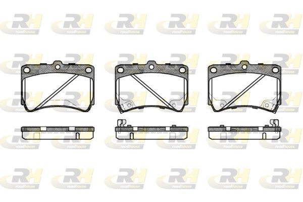 Brake Pad Set, disc brake Kia RIO 1.3i;1.5i 00- esim.