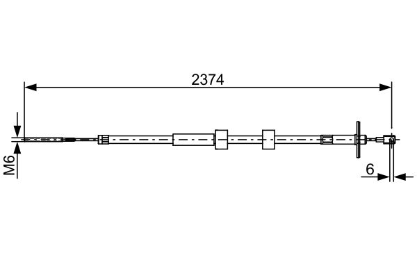 Cable Pull, parking brake -