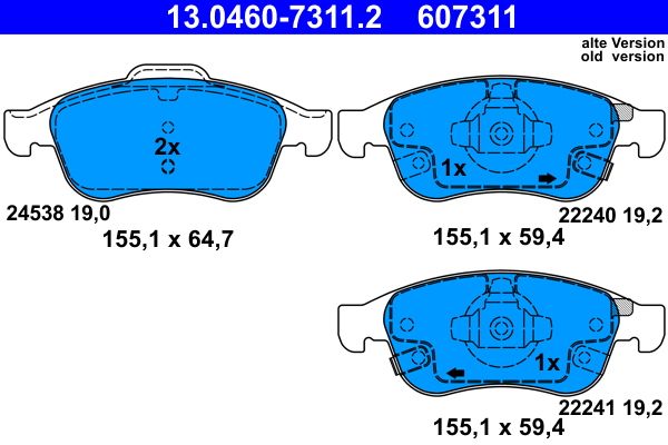 Brake Pad Set, disc brake -