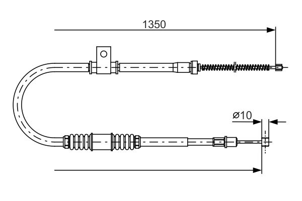 Cable Pull, parking brake -
