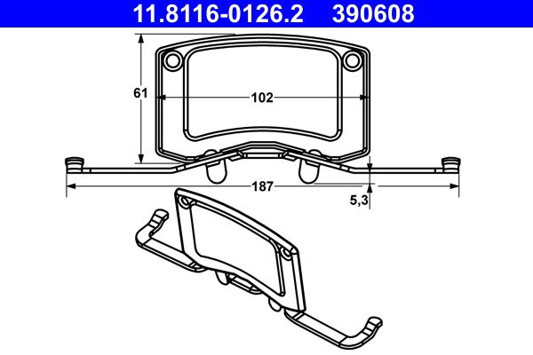 Spring, brake caliper -