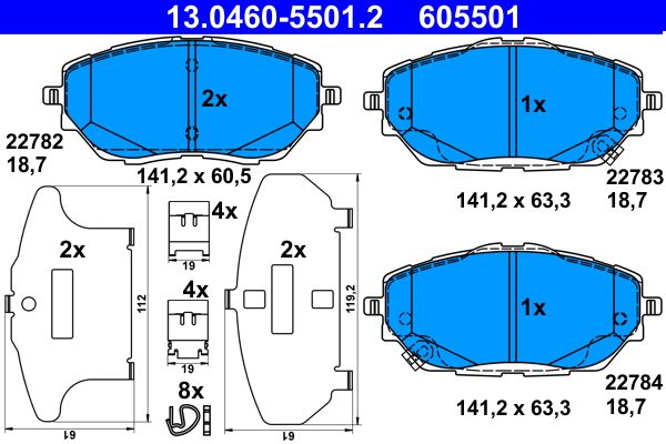 Brake Pad Set, disc brake -