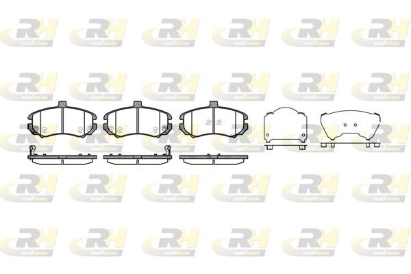 Brake Pad Set, disc brake HYUNDAI - 58101-2DA50