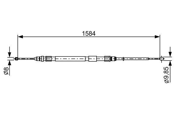 Cable Pull, parking brake -