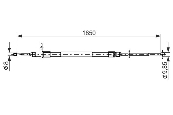 Cable Pull, parking brake -