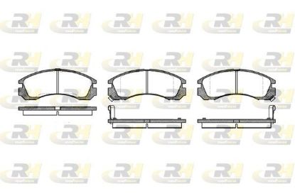 Brake Pad Set, disc brake MITSUBISHI - MB699453