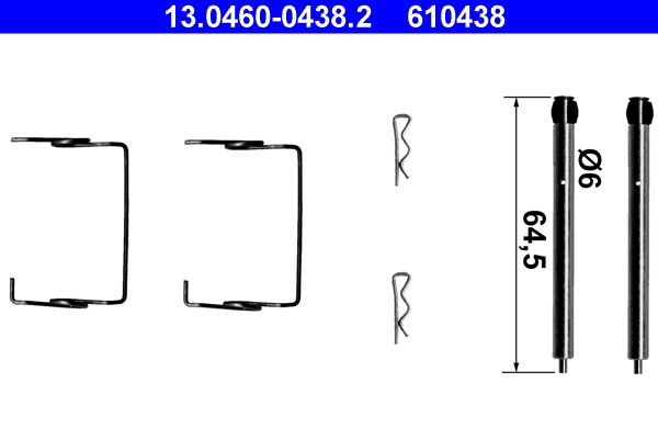 Accessory Kit, disc brake pad -