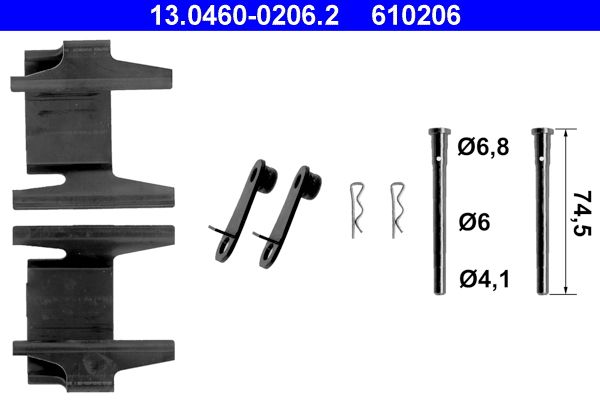 Accessory Kit, disc brake pad -