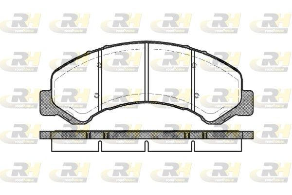 Brake Pad Set, disc brake ISUZU N-seeria 01- esim.