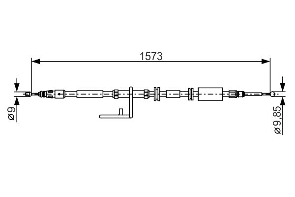 Cable Pull, parking brake -