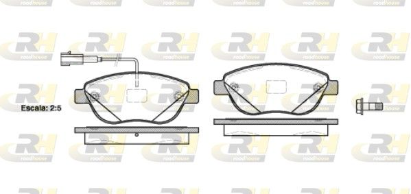 Brake Pad Set, disc brake FIAT - 77366528, OPEL - 95518218