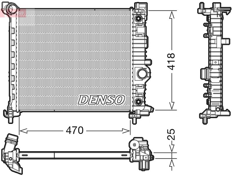 Radiator, engine cooling -