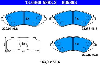 Brake Pad Set, disc brake -