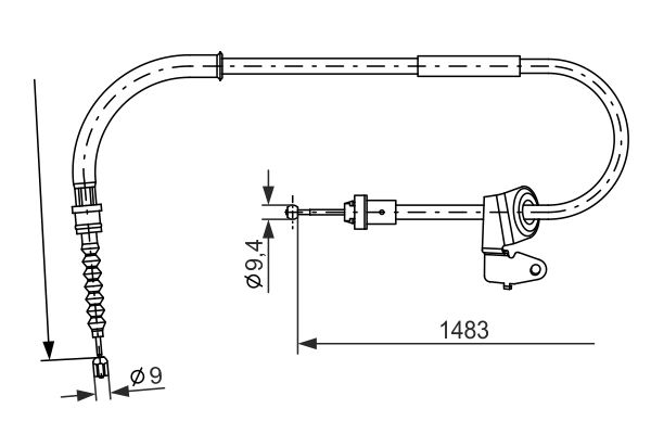 Cable Pull, parking brake -