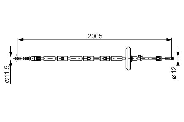 Cable Pull, parking brake -
