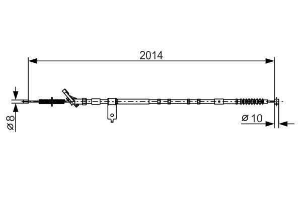 Cable Pull, parking brake -