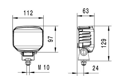 Reverse Light 1000lm, ECE-R23, 9-33V, ADR
