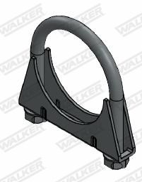Clamping Piece, exhaust system Pikkus: 85 mm, Laius: 85 mm, Ø: 58 mm