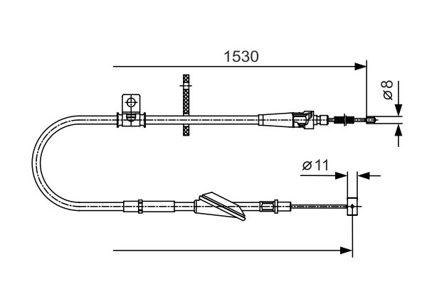 Cable Pull, parking brake -
