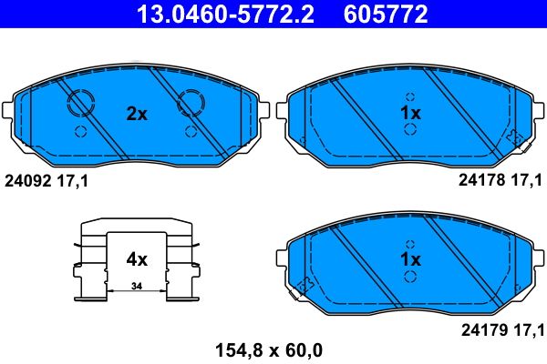 Brake Pad Set, disc brake -