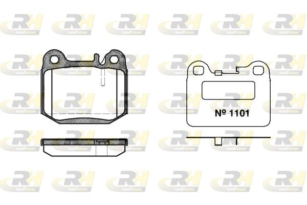 Brake Pad Set, disc brake MERCEDES-BENZ - 163 420 11 20
