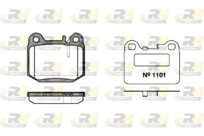 Brake Pad Set, disc brake MERCEDES-BENZ - 163 420 11 20